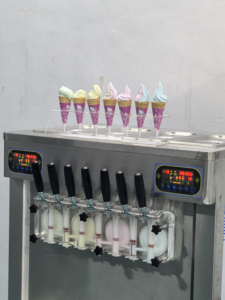 Máquina mezcladora de helados 4 + 3 tecnológicamente avanzada en siete colores, edición 2024, con capacidad espaciosa - Product Image 5
