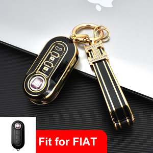 Custodia Protettiva Impermeabile in TPU Morbido di Lusso per Chiave <span class=keywords><strong>Auto</strong></span> <span class=keywords><strong>Fiat</strong></span> 500 e Grand <span class=keywords><strong>Punto</strong></span> - Offerta Imperdibile - Product Image 1