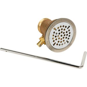 Vanne à bille Fisher pour eaux usées, filetage NPT 2 pouces, acier inoxydable, bille en bronze, 775 PSI, température de fonctionnement 32-150°F - Product Image 1