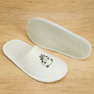 รองเท้าสลิปเปอร์เด็กสำหรับโรงแรม ผ้าเนื้อนุ่ม พื้นรองเท้า EVA กันลื่น ราคาถูก รองเท้าสปาแบบใช้แล้วทิ้ง ขายส่งจากโรงงาน - Product Image 5