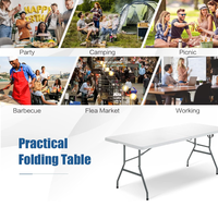 Table pliable à soufflage, très vendue, pour pique-nique en extérieur et en intérieur