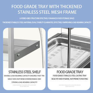 Vitrina de calentamiento de alimentos eléctrica de vidrio comercial Vitrina de calentamiento de pastel de <span class=keywords><strong>pizza</strong></span> de comida caliente - Product Image 6