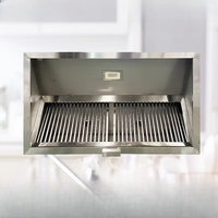 Cuisine électrique en acier inoxydable Hotte cheminée personnalisée Hôtel commercial Restaurant Hotte d'échappement électrique d'usine