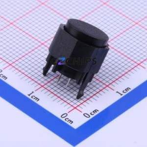 K12PBK22.5N <b>Push</b> <b>Button</b> <b>Switch</b> Through hole Component (THT) <b>Switch</b> No Lock Round <b>Button</b> Through Hole 100mA - Product Image 1