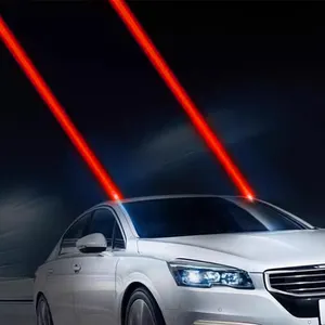 Lampu laser merah 4w tahan air, lampu sorot panggung untuk mobil bangunan jalan raya