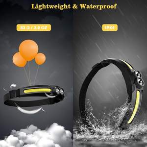 MoKo 2-Pack impermeable LED Head Lamp linterna ajustable 14 modos diseño curvo ligero para correr al aire libre recreación - Product Image 4