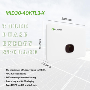 Sistema de Energía Solar Híbrido Growatt de 30KW-40KW Conectado a la Red, Trifásico, con 2 MPPT y Sistema de Almacenamiento de Energía - Product Image 2