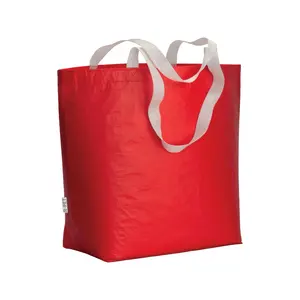 Borsa shopper con soppalco in RPET, merchandising sostenibile - Product Image 1