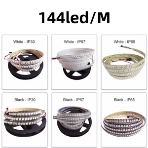 COB LED Strip màu sắc đầy màu sắc DMX kỹ thuật số WS2812 ws2811 2812b Pixel 5V rgbic địa chỉ LED Strip ánh sáng ws2812b - Product Image 4