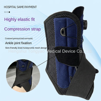 Attelle de cheville respirante en maille JIAYAO avec sangles de compression croisée pour entorses de la cheville, fractures et récupération post-opératoire (unisexe)