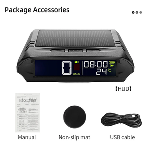 <span class=keywords><strong>Compteur</strong></span> <span class=keywords><strong>de</strong></span> <span class=keywords><strong>vitesse</strong></span> GPS X98 avec affichage tête haute à charge solaire, alarme numérique intelligente pour voiture, rappel personnalisé, électronique - Product Image 6