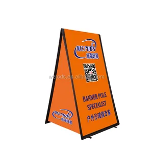 Weihai Wisezone banner personalizado fácil instalar carbono Um quadro banner banners ao ar livre com logotipo e suporte