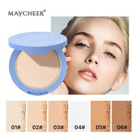 MAYCHEER Fond de teint en poudre minérale lisse Silky Mist Matte longue durée pour tous types de peau
