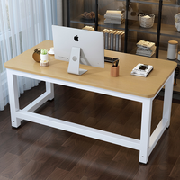 Bureau d'ordinateur de bureau à coin arrondi bureau d'étude à domicile simple bureau renforcé rectangulaire
