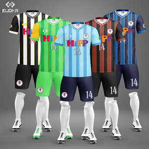 Maillot de football personnalisé entièrement imprimé numériquement, maillot de football de haute qualité pour <span class=keywords><strong>joueurs</strong></span> et supporters, uniforme de football en polyester à séchage rapide - Product Image 1