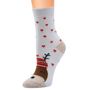 Mode chaussettes <span class=keywords><strong>de</strong></span> Noël père noël cadeau enfants unisexe noël drôle chaussettes pour dame femmes père noël bas - Product Image 5