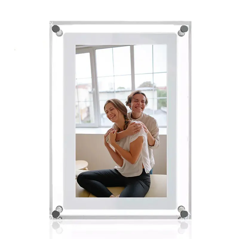 Dropshipping Product 2024 Lichtgewicht Clear Video Digitale Fotolijst Met Nft Transparant Display