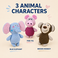Jouet pour chien en peluche texturé avec bruits froissés et détails brodés