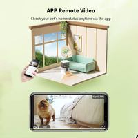 Distributeur automatique intelligent de nourriture pour animaux de compagnie avec commande sans fil par application vidéo OEM, connexion à distance, bol de nourriture pour animaux de compagnie de 7 L, distributeur de nourriture pour chats