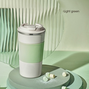 500ML Reusable <b>Coffee</b> Cup Portable <b>Coffee</b> Mug Stainless Steel Vacuum Water <b>Bottle</b> Wine Cup - Product Image 2