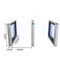 Tourniquet à balançoire haute vitesse Ironman TD.XS.06 avec contrôle d'accès personnalisé (RFID/visage/code QR) en alliage d'aluminium, protection IP55