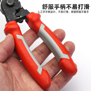 คีมช่างไฟฟ้าอเนกประสงค์ระดับมืออาชีพ ขนาด 50 มม. ผลิตจากเหล็กกล้าคาร์บอนเกรดอุตสาหกรรม สำหรับการจีบและดึงสายไฟ - Product Image 3