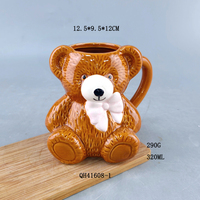 Mug à café en céramique en forme d'ours mignon, de haute qualité, idéal comme cadeau d'anniversaire ou pour le thé quotidien à la maison