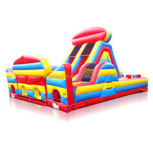 Combiné gonflable de rebond sautant de grand parcours d'obstacles gonflable commercial avec la glissière <span class=keywords><strong>pour</strong></span> le terrain de jeu extérieur - Product Image 5