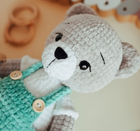 Gros personnalisé Crochet matériau souple en peluche Chenille fil ours jouets Amigurumi Animal bébé jouets en peluche