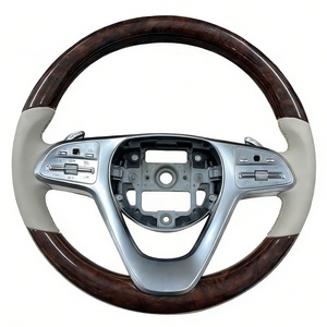 Volante de madera marrón de lujo para Mercedes Benz <span class=keywords><strong>Maybach</strong></span> GLS Clase S S550 <span class=keywords><strong>S580</strong></span> S650 S680 - Product Image 3
