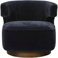 Canapé d'appoint moderne à base rotative à 360 degrés, fauteuil de lecture surdimensionné capitonné pour la maison, le bureau, la chambre à coucher, le salon - Style détente