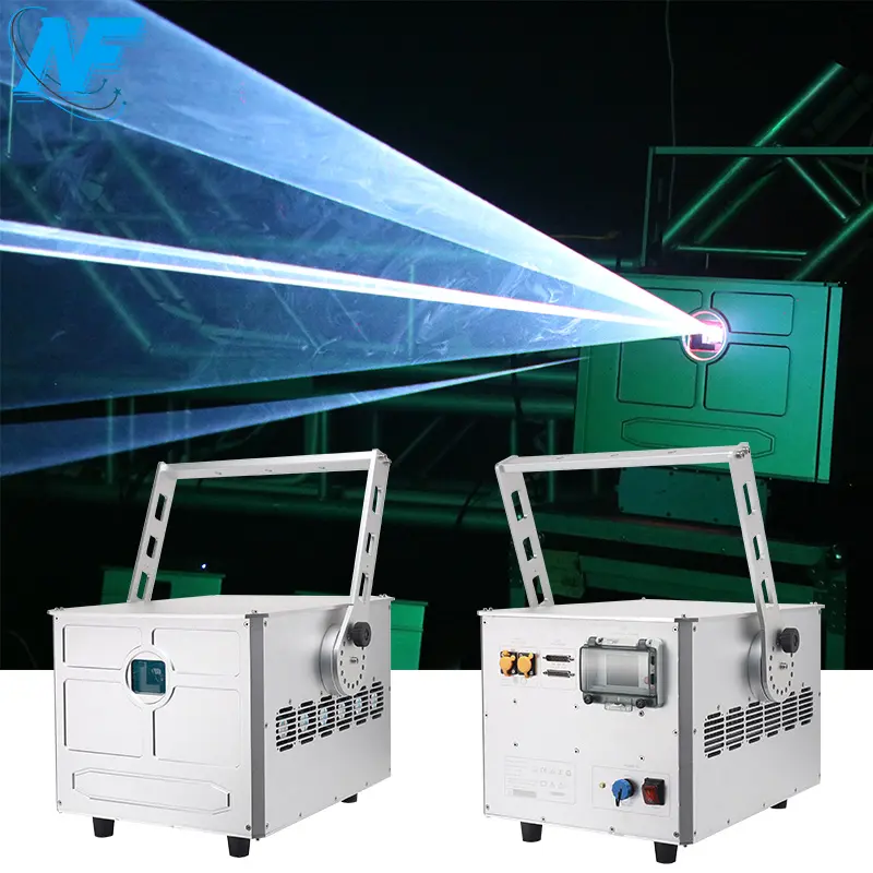 Terbaru Tahan Air 30W RGB Sistem Laser Tampilan FB4-NET Built-In untuk Penggunaan Luar Ruangan