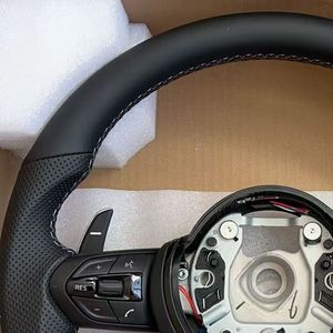 Volant en cuir adapté aux modèles <span class=keywords><strong>BMW</strong></span> F30 F32 F10 F11 F12 F15 F31 F20 F25 F22 F36 F33 F05 F90 E90 E87 E71 - Product Image 3