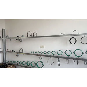 M5-100 U Bracket Tube Strap Steel Saddle <strong>Hose</strong> Pipe Clamp with Zinc Finish for Fixing <strong>Rubber</strong> Cushion Rigid Pipe - Product Image 4