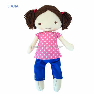 ตุ๊กตาเด็กทารกผ้าคอตตอนสีดำสำหรับเด็กผู้หญิง, ตุ๊กตาผ้ากำมะหยี่ตัวการ์ตูนน่ารักดีไซน์ตามสมัยนิยม - Product Image 4