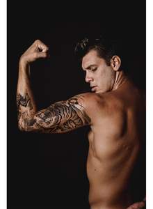 รอยสักแขนเท่<span class=keywords><strong>สัก</strong></span>ชั่วคราวลายฮาโลวีนสำหรับผู้ใหญ่รอย<span class=keywords><strong>สัก</strong></span>ขนาดใหญ่ที่ดูสมจริง - Product Image 3