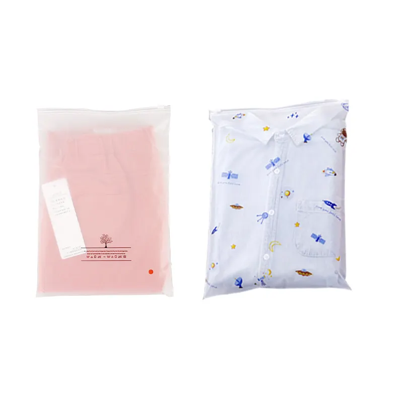 Custom Pocket Matte Opp Lock Slider Swimwear Frosted Transparent Clear Zipper Bulk Clothing Garmentdress Packaging Plastic Bag