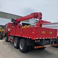 Camion grue monté sur camion Howo d'occasion de 15 tonnes, 6x4, grue télescopique avec grue mobile
