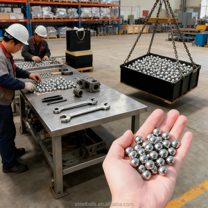 Bola de acero inoxidable de alta calidad 304 316 5mm 8mm 10mm 12mm <span class=keywords><strong>G100</strong></span> Bolas de metal para hardware industrial - Product Image 3