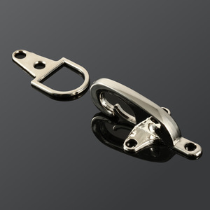 Hebilla de Cierre de Aleación de Zinc Plateada, Accesorios Duraderos para Bolsas de Ropa - Product Image 1