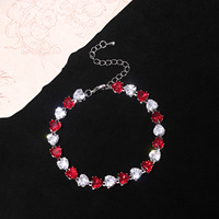 Bracelet en pierres précieuses colorées inspiré de la dopamine, design minimaliste luxueux léger, zircon arc-en-ciel, cadeaux polyvalents pour femmes