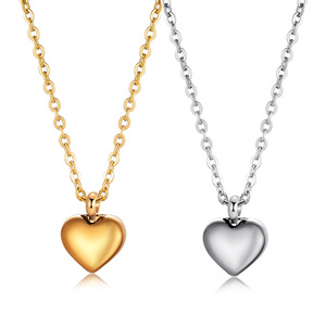 Collar con colgante de corazón abierto de acero inoxidable al por mayor, para cenizas de mascotas, botella de perfume, a la moda - Product Image 5