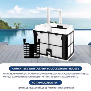 Panier de filtration ultra fin compatible avec les robots nettoyeurs de piscine <span class=keywords><strong>Dolphin</strong></span>: S50, Active 10, Echo, Nautilus CC, Encore, <span class=keywords><strong>E10</strong></span> - Product Image 2
