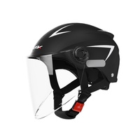 Nouveau Casque de Moto Électrique Certifié 3C Norme Nationale en ABS avec Visière Transparente Hommes Femmes Protection Multi-Couches Tête et Nuque