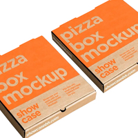Boîtes à pizza en carton ondulé imprimées sur mesure, boîte en papier kraft de qualité alimentaire pour la livraison de nourriture