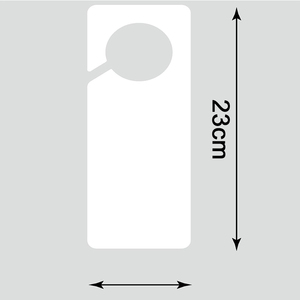 9*23 <span class=keywords><strong>cm</strong></span> doble cara logotipo personalizado PET Material sublimación puerta colgador signos espacios en blanco - Product Image 4