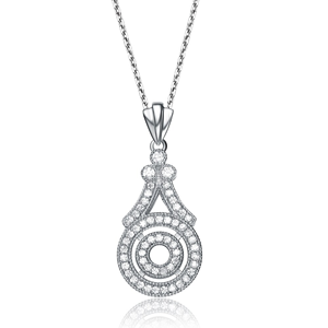 TD Collette Z argento Sterling collana pendente moda con fantasia zirconi penzoloni - Product Image 1