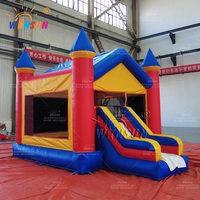 Château gonflable commercial WINSUN pour enfants, aire de jeux extérieure, combo toboggan, ignifuge, imperméable, PVC, certifié CE