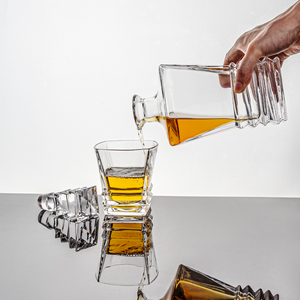 Ensemble Carafe à <span class=keywords><strong>Whisky</strong></span> en Cristal sans Plomb de 750 ml avec Coffret Personnalisé Style Bohème pour Usage Domestique - Product Image 6