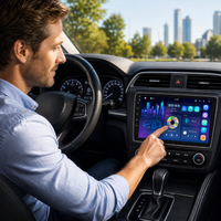 Autoradio universel 1 Din 9 pouces avec Carplay et Android Auto filaires, Mirror Link et AirPlay, écran tactile, autoradio stéréo FM MP5